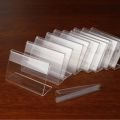 30Pcs Sign Display Holder Price Name Card Tag Mini Sign Label Counter Top Stand Case 6cm x 4Cm. 