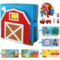 Baby Toy Soft 3D Cloth Book First Book Montessori Infant Early color Cognitive Educational Toys Learning Basic Life Skills Toys SnowWhite. 