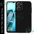 Premium Liquid Silicone Phone case for Vivo Y18 / Y18 Ultra / Y28s 5G / vivo T3 Lite Liquid Silicon Mobile Back Case Soft Silicone Phone Cover.