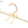 Elegant Clothes Dress Pants Hanger Beaded Clothing Hanger Closet Hanger Pearl Bowknot Clothes for Bride Baby Children.