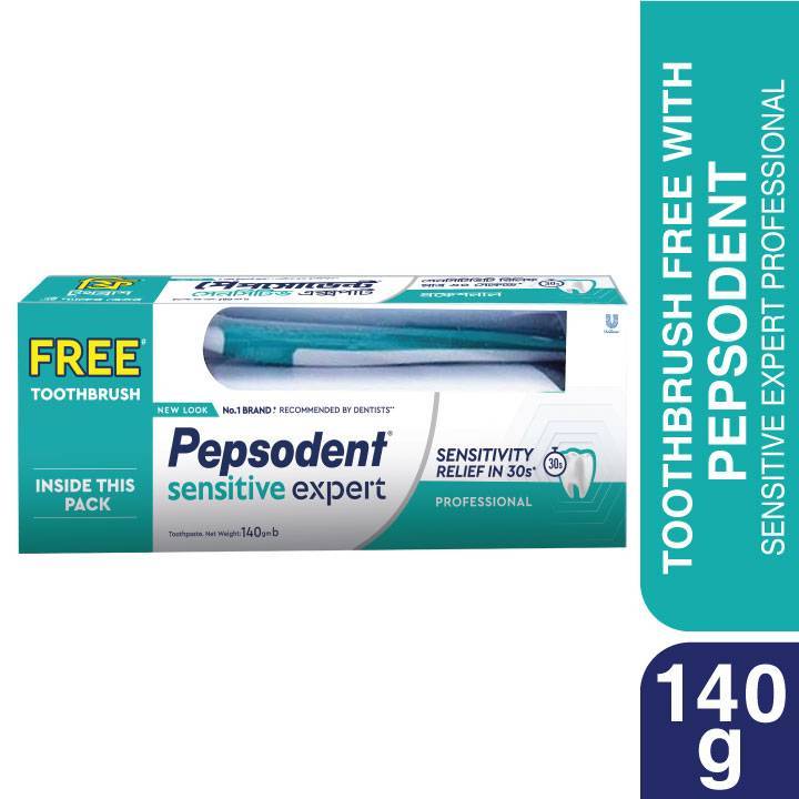 Pepsodent Toothpaste Sensitive Expert Professional 140g ( Toothbrush Free)