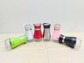 1 Pcs Glass Storage Container Jars with Steel Plated at the Outer Layer with Lid (Steel),Sugar Jar, Salt Jar,Vinegar Tea Pepper Oil Spice Jar Or Pot..