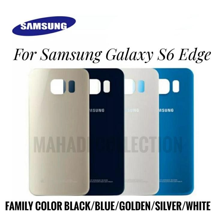 Samsung Galaxy S6 Edge (Back Shell Glass Door Panel Housing Replacement  Repair Parts) For Samsung Galaxy S6 Edge