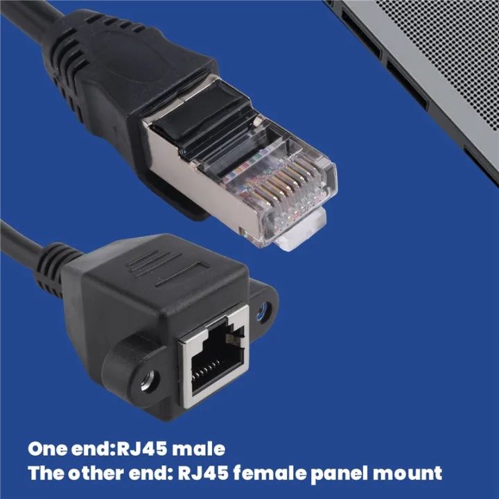 1FT%20RJ45%20Male%20to%20Female%20Screw%20Panel%20Mount%20Ethernet%20LAN%20Network%20Extension%20Cable%20-%20Image%202