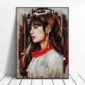Korean Girl Fashion Pretty Hd Print Painting Group Black Pink Art Canvas Poster Home Wall Fashion Girl Room Living Decor Poster.