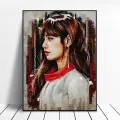 Korean Girl Fashion Pretty Hd Print Painting Group Black Pink Art Canvas Poster Home Wall Fashion Girl Room Living Decor Poster. 