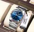 POEDAGAR 930 Men's New Luxury Luminous Date Week Stainless Steel Quartz Watch For Men. 