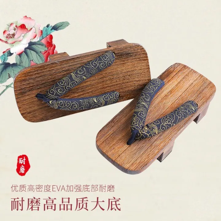 2023New%20Wooden%20Shoes%20Couple%20Men's%20and%20Women's%20Two-Tooth%20Clogs%20High%20Heel%20Flip-Flops%20Japan%20Clog%20Slippers%20cosWomen's%20-%20Image%203