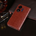 Phone Case itel P55 Flip Back Cover Luxury Wallet Card Slot Stand PU Leather Flip Cover For itel P55 5G Cover Cases.