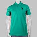 US POLO Band, Regular Emerald green Color Polo Shirt for Man. 
