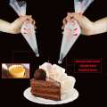 100 pcs Plastic Disposable Piping Bags Cake Cream Decorating- (Large Size).