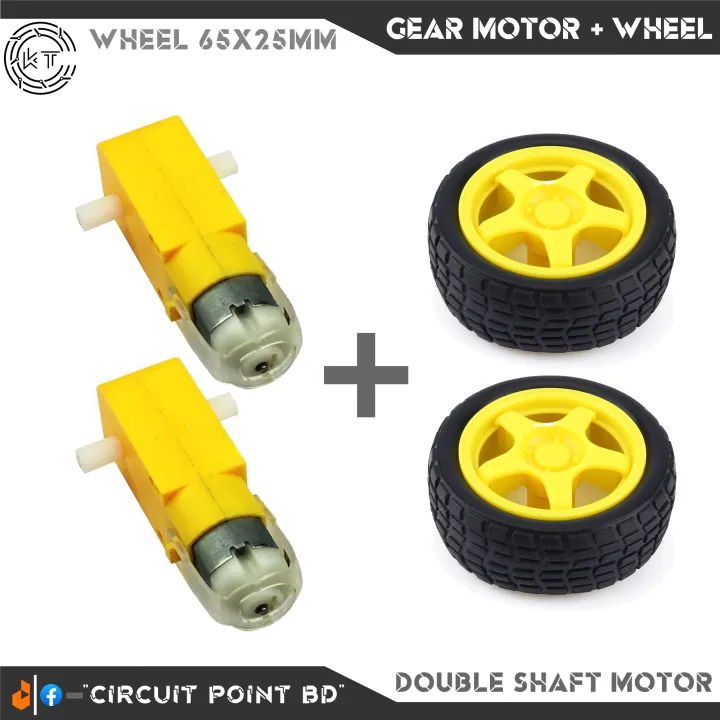 Dc%20Gear%20Motor%20Dual%20Shaft%20And%20Robotic%20Car%20Wheel%20for%20RC%20Car%20(2%20Pair%20=%202%20Yellow%20Motor%20+%202%20%20Wheel%2065mm)%20-%20Image%202