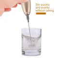 Milk Frother Handheld Whisk-Battery Operated Foam Maker Frother Gold.