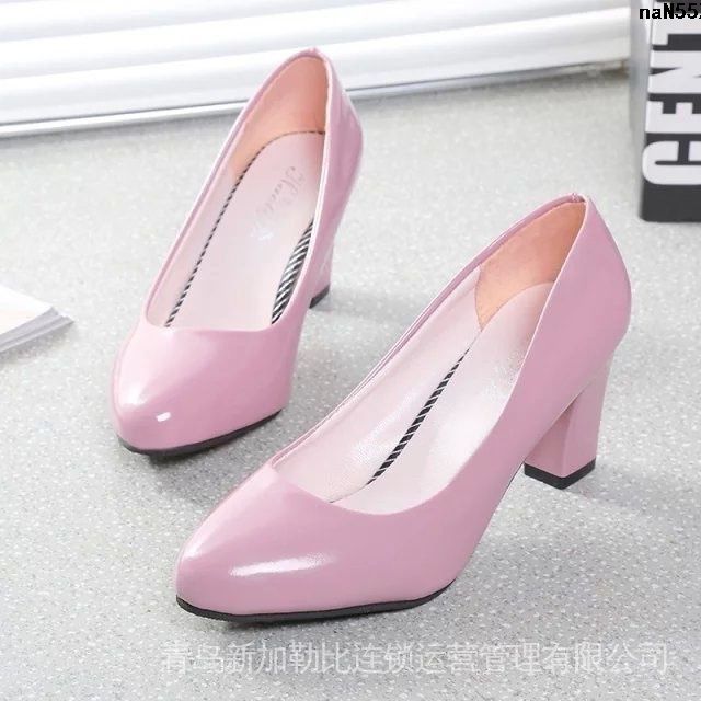 Work%20round%20Toe%20Professional%20High%20Heels%20Large%20Feet%20Lady%20Middle%20Shallow%20Mouth%20Soft%20Surface%20Heel%20Size%20Single%20New%20Spring%20and%20Autumn%20OL%20Chunky%20Heel%20?%20Leather%20Shoes%20%CB%87%20-%20Image%207