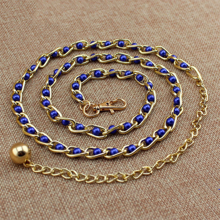Metal%20Waist%20Belt%20Pearl%20Body%20Belt%20Dress%20Chain%20Thin%20Belt%20Waistband%20Imitation%20Pearl%20Beads%20-%20Image%204