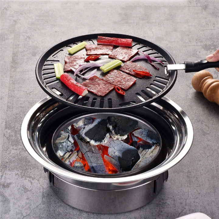 1%20Piece%20Household%20Stainless%20Steel%20Charcoal%20Oven%20Outdoor%20Camping%20Portable%20Charcoal%20Stove%20Silver&Black%20-%20Image%204