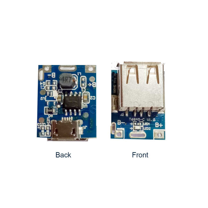 DIY Power Bank Circuit Module for Crafting a 5V 1A 18650 Lithium Battery Charger with Step Up Protection and Micro USB Port