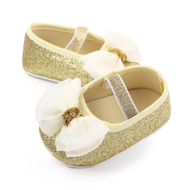 (New)%20solid%20newborn%20toddler%20shining%20shoes%20baby%20anti-slip%20Princess%20bow%20shoes%20girls%20soft%20sole%20flat%20shoes%20indoor%20elastic%20band%20boat%20shoes%20first%20walkers%20-%20Image%203