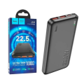 HOCO J101 Astute 10000mAh 22.5W Fast Charging Power Bank - Black.