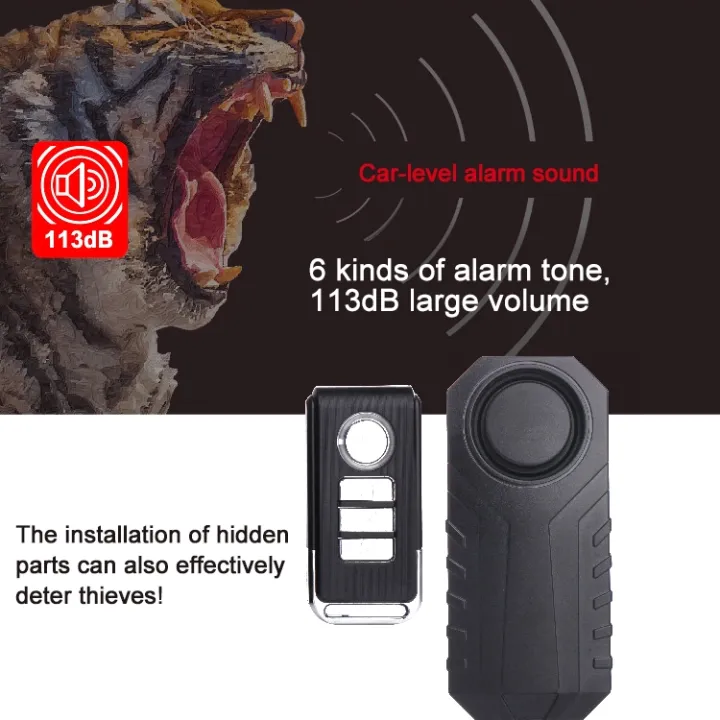 (New)KS-SF22R%20IP55%20Waterproof%20Wireless%20113dB%20Vibration%20Burglar%20Sensor%20Alarm%20with%20Remote%20Control%20for%20Vehicle%20/%20Bicycle%20/%20Electric%20Bicycle%20-%20Image%207