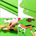 Kids DIY Felt Board Toys Montessori Story Board Ocean Farm Insect Animal Cartoon Pattern Wall Decoration Baby Early Learning Toy SnowWhite. 