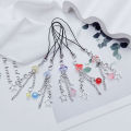Sweet Jellyfish Tassel Phone Chain Star Pendant Keychain For Girls Y2K Aesthetic Mobile Phone Lanyard. 
