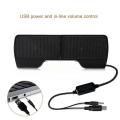 Portable Computer Speaker Portable Mini Laptop Desktop Pc Sound Box Subwoofer with Usb 3.5mm Wire Volume Adjustment for Stereo. 