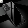 Samsung Galaxy A52S 5G Hard Case Tempered Glass Tpu Mirror Hybrid Shockproof Full Body Protective Cover.