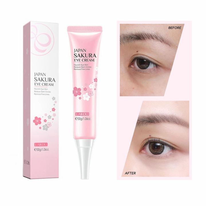 LAIKOU Japan Sakura Dark Circle Reduce Moisturizing Eye Cream- 30g