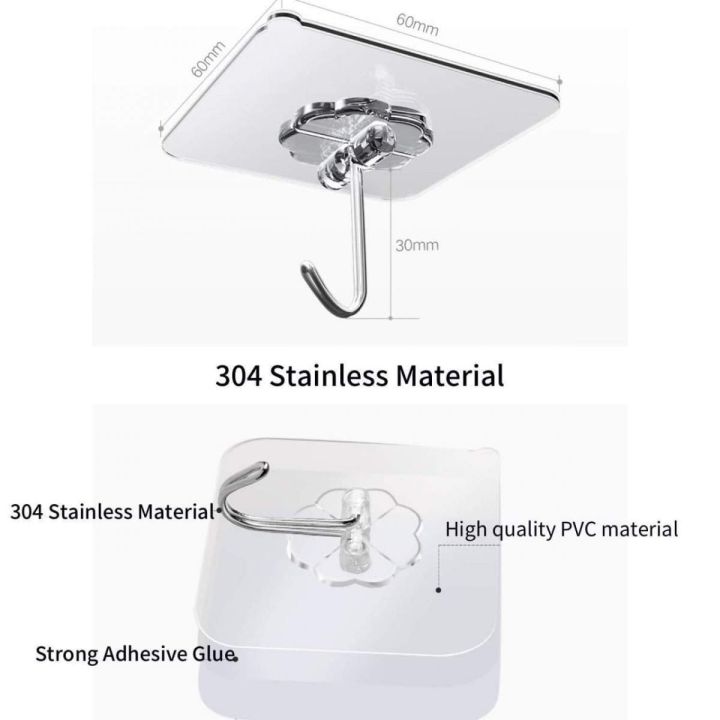 Transparent%20Adhesive%20Sticker%20Abs%20Plastic%20+%20Steel%20Hook%20Hanger,%20For%20Home%20-%20Image%204