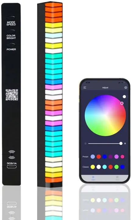 2%20pcs%203D%20Display%20Music%20Ambient%20LED%20Light%20Bar%20RGB%20Sound%20Control%20Pickup%20Rhythm%20Light%20APP%20Control%20Car%20Atmosphere%20Colorful%20Tube%20Lamp%20-%20Image%204