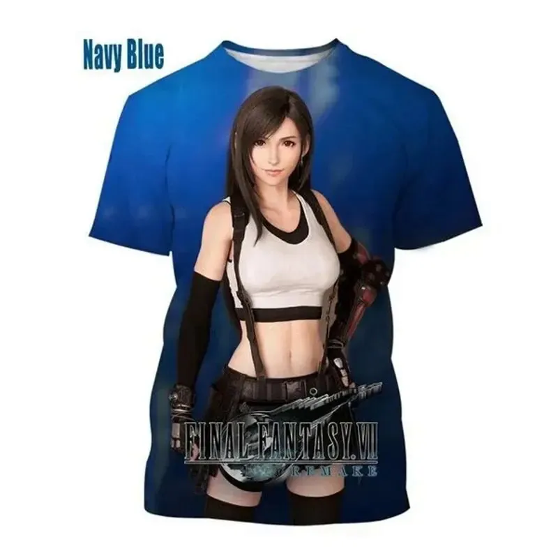 New Fashion Summer T Shirt Final Fantasy VII Tifa Lockhart 3D