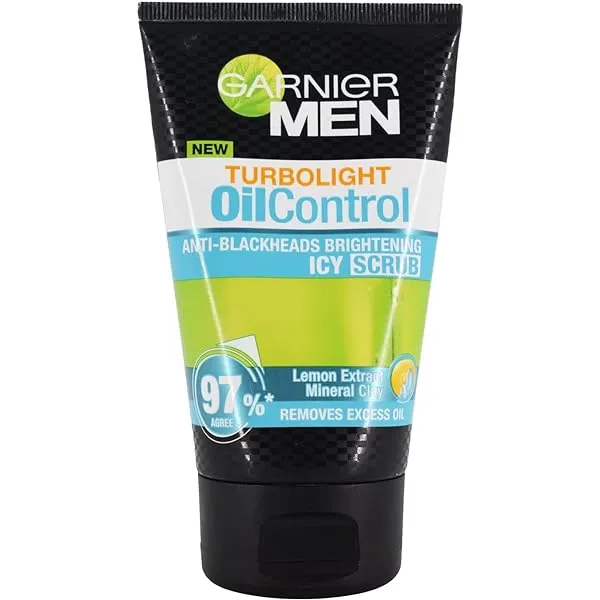 International%20European%20product%20Skin%20care%20Garnier%20Men%20Turbolight%20Oil%20Control%20Anti%20Blackheads%20Brightening%20Icy%20Scrub%20face%20wash%20used%20for%20male%20-%20100%20ml%20-%20Image%202