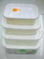 Oven proof plastic Containers set airtight lock lid. 4 pcs Set. 