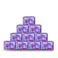 Neela Plus Sanitary Napkin - Wings System - 100% Cotton - 330 MM - Combo of 10 Pack - 100 Pads.