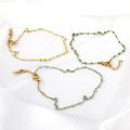 Summer Beach Enamel Ankle Bracelets Bohemian Green Blue Yellow Beads Stainless Steel Leg Chain Vintage Exquisite Foot Jewelry.