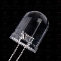 10Pcs 10mm White LED Clear Transparent White 10mm LED Super Bright LED Lamp Wide Angle Electronics Components Indicator Flash Light Emitting Diodes. 