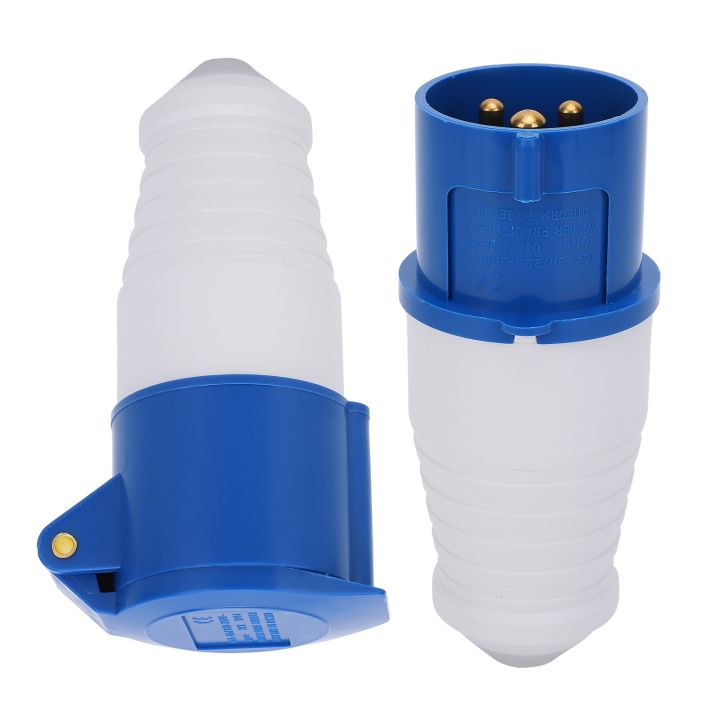 2Pcs%20Industrial%20Power%20Plug%203%E2%80%91Pin%201%E2%80%91Phase%20Explosion%E2%80%91Proof%20Waterproof%2016A%203%20Hole%20-%20Image%203