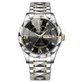 Binbond 2521 Men's Luxury Fashion Stainless Steel Waterproof Quartz Movement Wrist-Watch For men. 