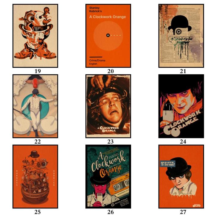 43%20Designs%20Crime%20Film%20A%20Clockwork%20Orange%20Kraftpaper%20Poster%20Artwork%20Homedecal%20Fancy%20Wall%20Sticker%20for%20Coffee%20House%20-%20Image%204