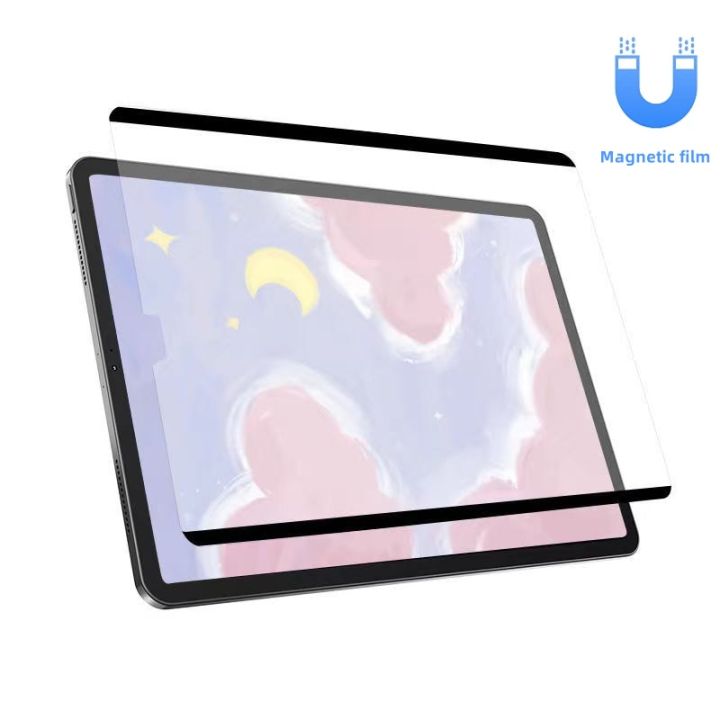 For Air Air 2022 Paper Like Screen Protector Film for iPad Pro 2021  Removable Magnetic Attraction for iPad 9th 8th Mini