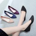 Chic and Elegant Women Loafers Flats Low Heels Pointed Toe Single Shoes Designer Ladies Office Shoe Shallow Pumps. 