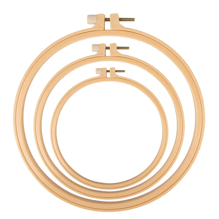 5/6/8Inch%20Embroidery%20Cross%20Stitch%20Hoop%20Frame%20Ring%20Plastic%20Hoop%20Round%20Needlecraft%20Sewing%20Tools%20-%20Image%202