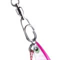 Stainless Steel 10pcs Jig Rolling Swivel Fishing Tools Connecting Ring Fishhook Swivel Oval Split Rings Hooked Snap Lure Connector.