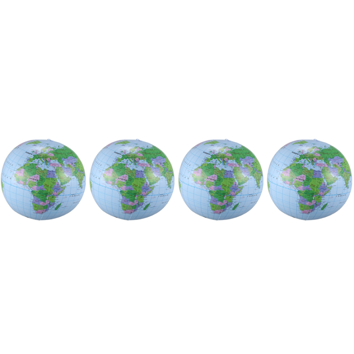 4X Inflatable Toy Globe Tellurion Training Geography Map Balloon Water Ball 40 cm