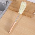 Household Bendable Wooden Long Handle Cleaning Brush / Hangable Glass Bottle Cup Cleaning Brush. 