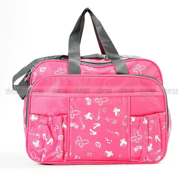 Multifunction Large Capacity Casual Folding Waterproof Luggage Storage Bags  Suitcase Travel Pouch Handbag Organizer Tote Bag Deep Pink Travel Bag