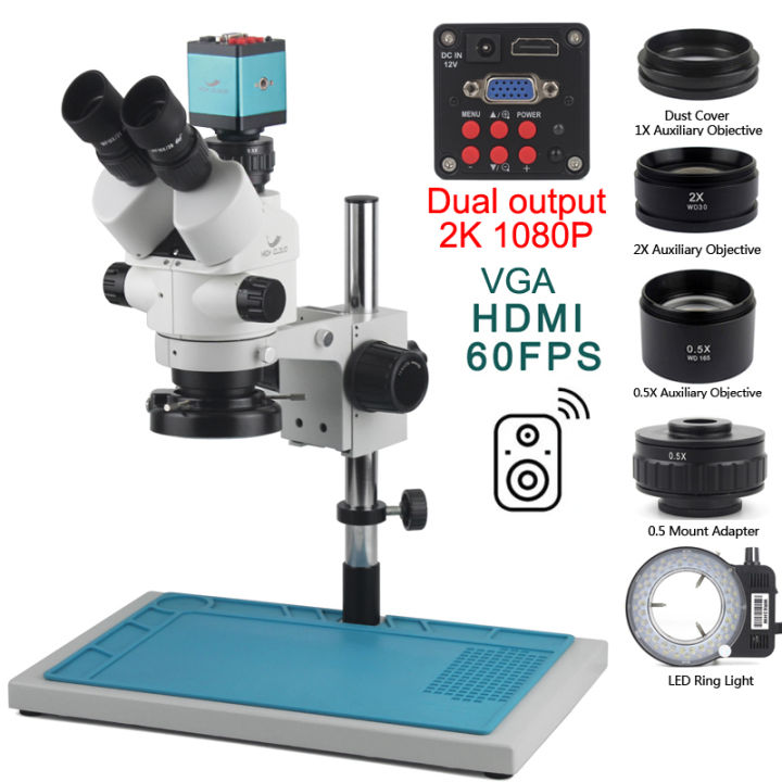 3.5-90X%20Zoom%20Trinocular%20Stereo%20Microscope%20Set%20+%202K%204K%2048MP%2055MP%20HDMI%20USB%20Pype-C%20VGA%20TF%20Video%20Camera%20+%20Auxiliary%20Objective%20Lens%20-%20Image%207
