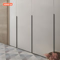 YONFIA 3699S 1m Long Aluminium Hidden Furniture Wardrobe Cabinet Drawer Pull Handle Long Concealed Furniture Closet Door Handle. 