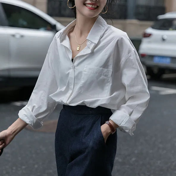 Spring%20White%20Shirt%20Female%20Student%20Inner%20Wear%20Outer%20Wear%20All-Match%20Bandage%20Dress%20Long-Sleeved%20Shirt%20Top%20Female%20Western%20Style%202022%20New%20-%20Image%207